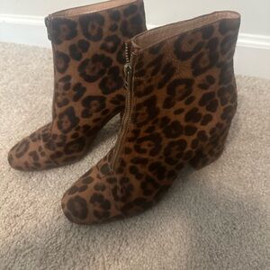 Madewell Leopard Print Boots
